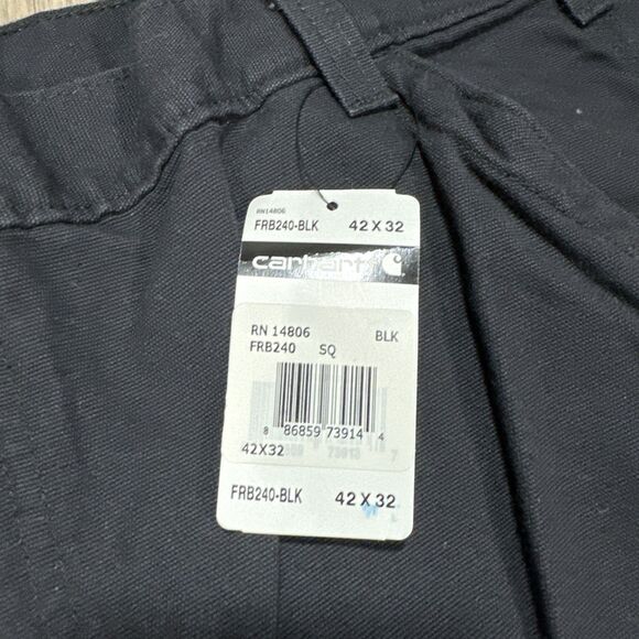 Carhartt FR Fire Resistant Canvas Cargo Pants Mens 42x32 FRB240-BLK NWT NEW - Picture 4 of 7